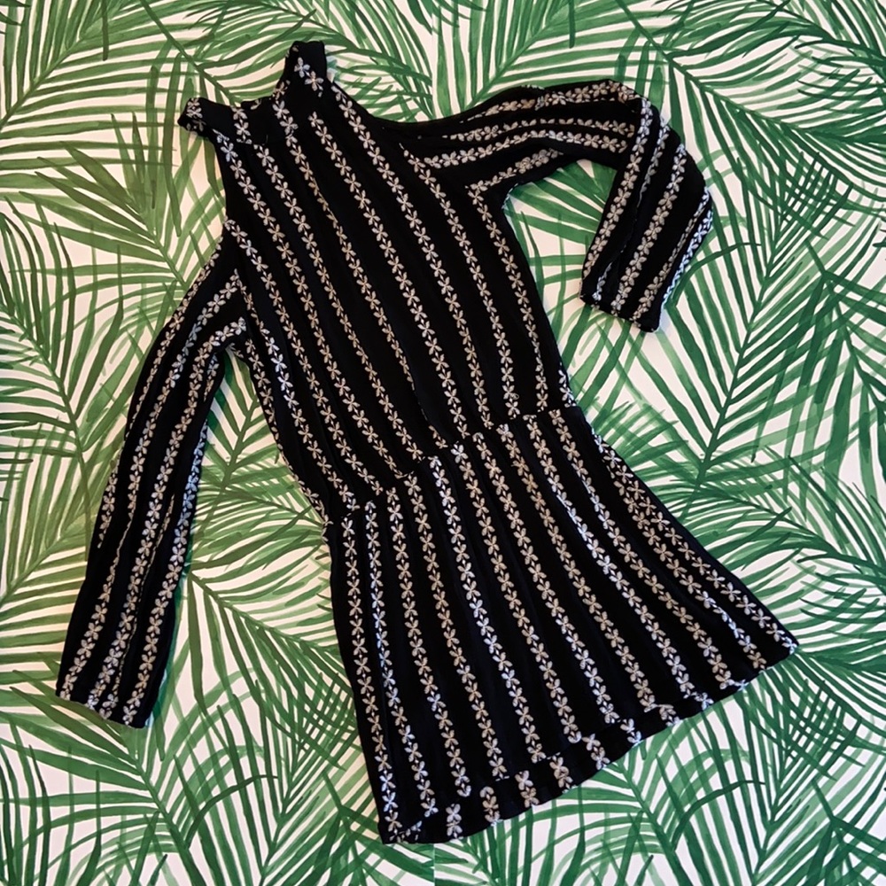 Mini open shoulder dress